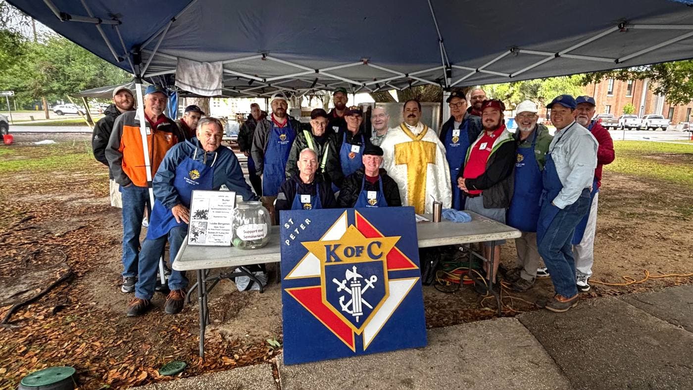 Knights of Columbus Council 12906 barbecue volunteers